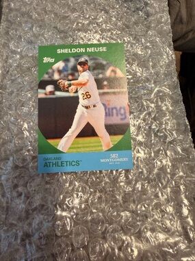 Topps Card with Orange and Dark Blue Accents